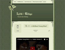 Tablet Screenshot of lyrik-klinge.de